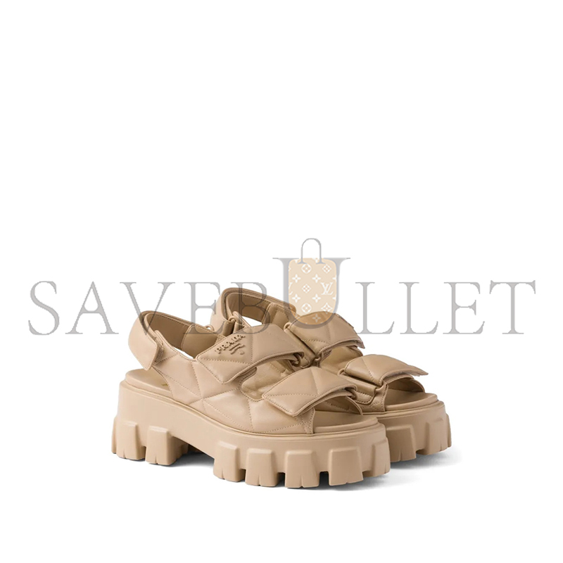 Pra*a monolith leather sandals